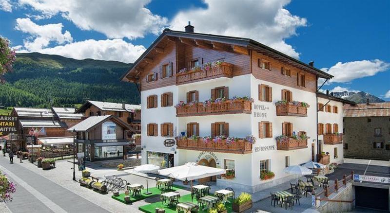 Hotel Krone Livigno Exterior foto